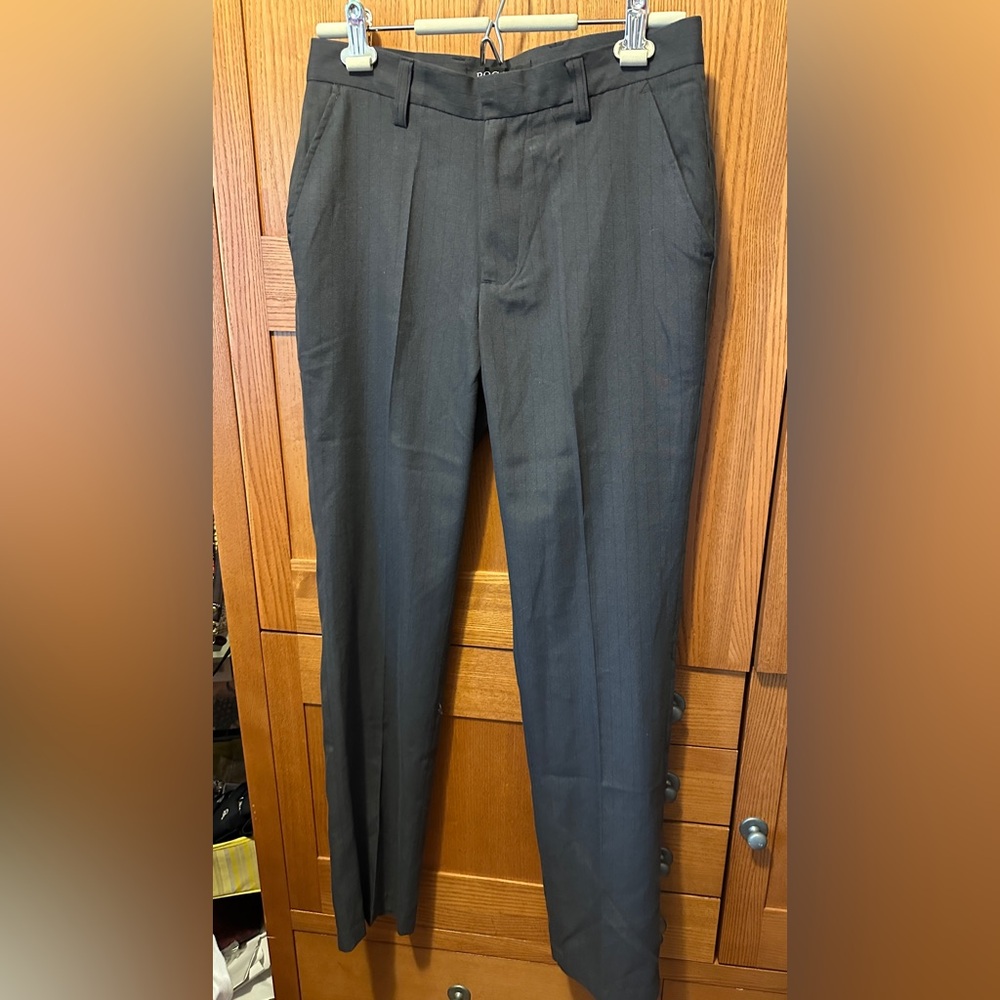 Classic charcoal grey Women's Trousers. Italian designed